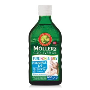 Ulei din ficat de cod Pure Mom & Baby, 250ml, Moller's