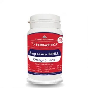 Krill Oil Supreme Omega 3 Forte, 30 capsule, Herbagetica