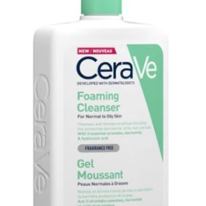 Gel de curatare spumant pentru piele normal-grasa, 1000 ml, CeraVe
