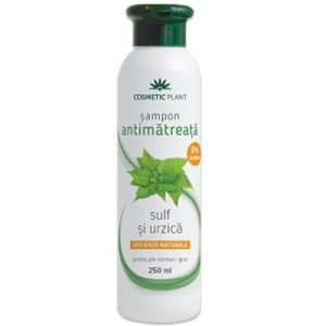 Sampon antimatreata cu sulf si urzica, 250 ml, Cosmetic Plant
