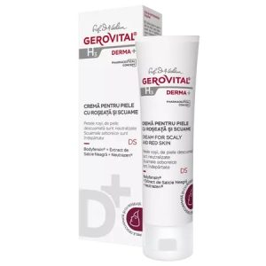Crema pentru piele cu roseata si scuame H3 Derma+, 50ml, 401, Gerovital