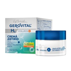 Crema antirid de zi H3 Hyaluron C, 50 ml, Gerovital 492