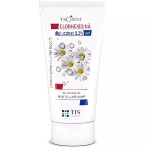Gel igiena bucala cu clorhexidina Tisodent, 50ml, Tis
