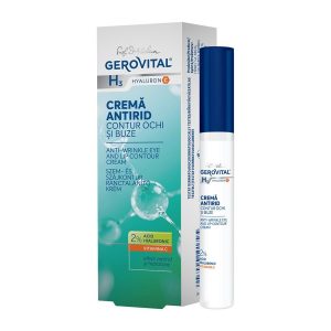 Crema antirid contur ochi si buze H3 Hyaluron C 2%, 15 ml, Gerovital 494