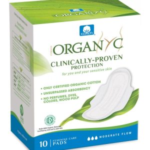 Absorbante zilnice din bumbac, 10 bucati, Organyc
