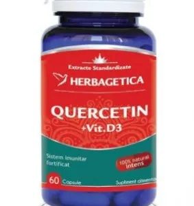 Quercetin + Vitamina D3, 60 capsule, Herbagetica