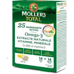 Mollers Total, 14 capsule + 14 comprimate, Mollers
