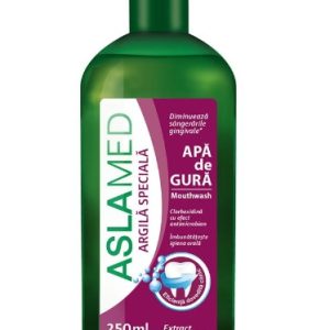 Apa de gura cu extract de musetel, clorhexidina si argila speciala, 250ml, Aslamed