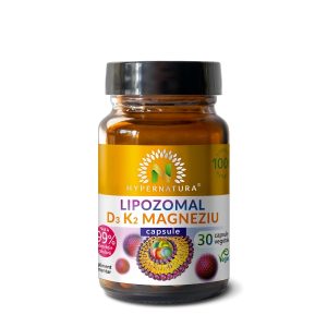 Lipozomal Vitamina D3+Vitamina K2 + Magneziu, 30 capsule, Hypernatura
