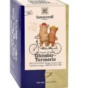 Ceai Ghimbir-turmeric Bio-Eco, 18 plicuri, Sonnentor