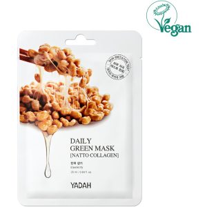 Masca de fata Daily Green Natto Collagen, 25ml, Yadah