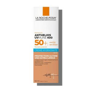 Crema hidratanta cu pigment de culoare pentru protectie solara SPF 50+ Anthelios UVMune, 50ml, La Roche-Posay