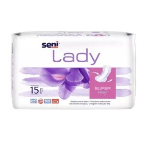 Absorbante zilnice pentru incontinenta Lady, Super, 15 bucati, Seni