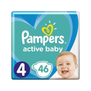 Scutece Pampers Active Baby nr. 4, 9-14kg, 46 bucati, P&G