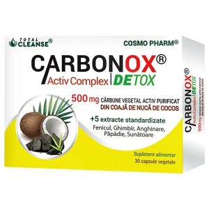 Carbonox Activ Complex Detox 500mg, 30 capsule, Cosmopharm