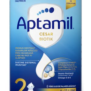 Lapte praf Aptamil CesarBiotik 2, 6-12L, 800g, Nutricia