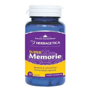 Super Memorie, 30 capsule, Herbagetica