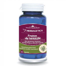 Frunze de maslin, 60 capsule, Herbagetica