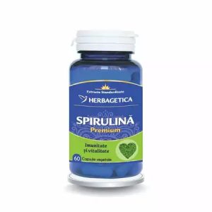 Spirulina Premium, 60 capsule, Herbagetica