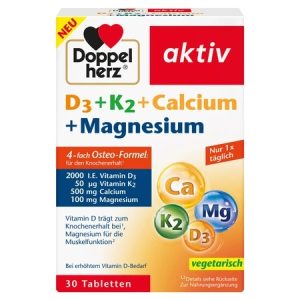 D3 + K2 + Calciu + Magneziu, 30 comprimate, Doppelherz