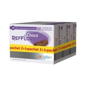 Refflor Choco, 10 tablete, oferta 2+1, Hyllan