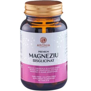 Magneziu Bisglicinat Premium, 60 tablete, Aronia Charlottenburg