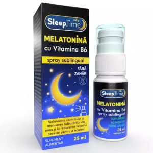 Spray oral cu melatonina si vitamina B6 SleepTime, 25ml, Justin Pharma
