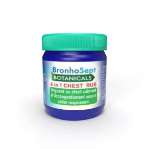 Unguent Chest Rub Decongestionant BronhoSept, 57g, Justin Pharma