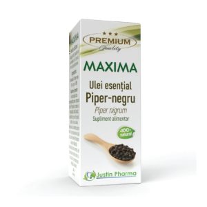 Ulei esential Maxima de piper negru, 10ml, Justin Pharma