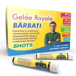 Gelee Royale Barbati Shots, 10 fiole buvabile, Justin Pharma