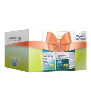 Pachet Gerovital H3 Hyaluron C Crema antirid de zi, 50ml + Crema antirid de noapte, 50ml, 4460, Farmec