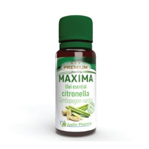 Ulei esential Maxima de Citronella, 10ml, Justin Pharma