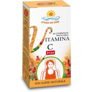 Vitamina C naturala, 60 comprimate masticabile, Fares