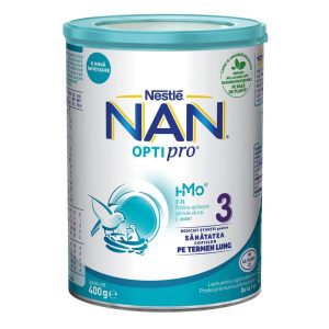 Lapte praf Nan 3 Optipro HMO +12 luni, 400g, Nestle