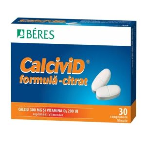 Calcivid citrat, 30 comprimate, Beres