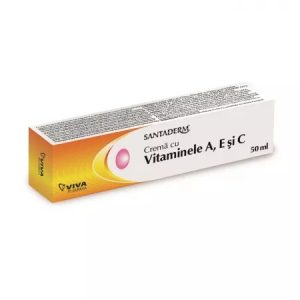Crema Santaderm cu vitaminele A, E si C, 50ml, Viva Pharma