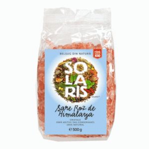 Sare roz de Himalaya cristale, 500g, Solaris