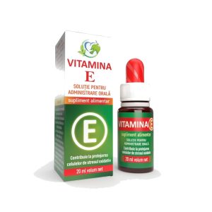 Vitamina E lichida pentru uz intern, 20ml, Justin Pharma