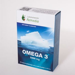 Omega 3 1000mg, 30 capsule, Remedia