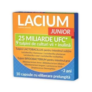 Lacium Junior 25 miliarde UFC, 10 capsule cu eliberare prelungita, Zdrovit