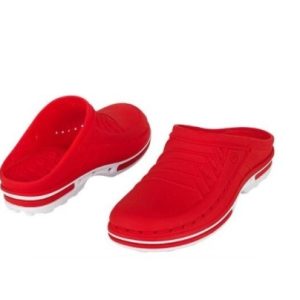 Papuci medicali autoclavabili Wock CLOG 17, marimea 35/36, rosu/alb, talpic polimeric