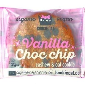 Cookie eco fara gluten cu vanilie si ciocolata, 50g, Kookie Cat