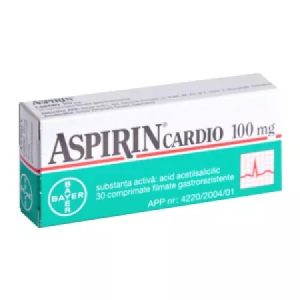 Aspirin Cardio 100mg, 30 comprimate gastrorezistente, Bayer
