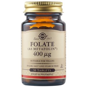 Folate, 400 mcg, 50 tablete, SOLGAR