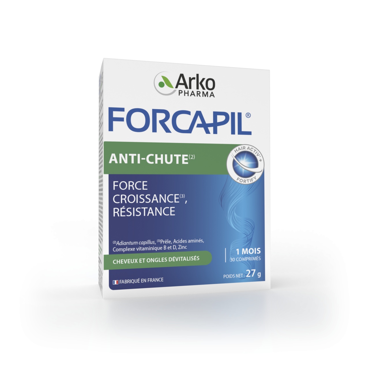 Forcapil anti caderea parului, 30 comprimate, Arkopharma