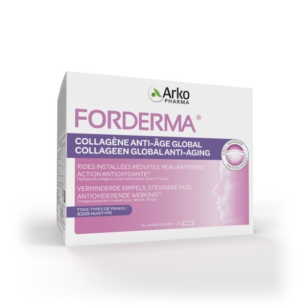 Forderma Collagen Global Anti-Imbatranire – 30 plicuri, Arkopharma