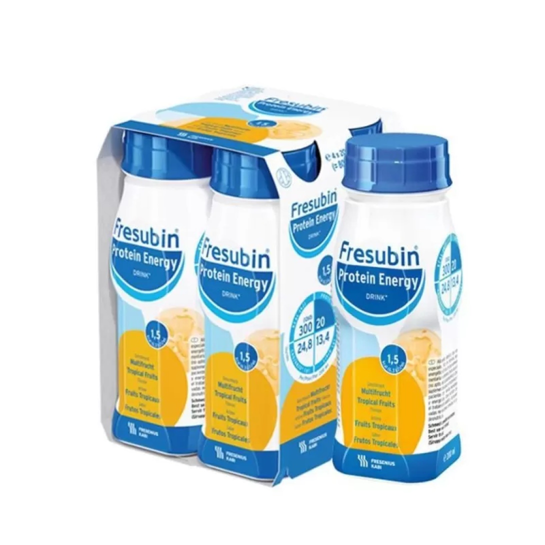 Fresubin Protein Energy Drink Fructe Tropicale, 4 x 200 ml, Fresenius Kabi