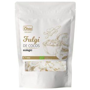Fulgi de cocos raw bio, 150g, OBio