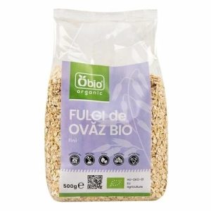 Fulgi de ovaz fini eco, 500g, OBio