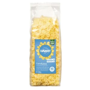 Fulgi porumb fara sare, zahar si gluten bio, 250g, Davert